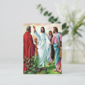 Matthew 10 Jesus stuurt het twaalf briefkaart uit (Staand voorkant)