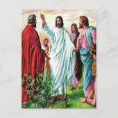 Matthew 10 Jesus stuurt het twaalf briefkaart uit (Voorkant)