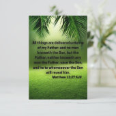 Matthew 11:27 KJV Bijbelscriptie Pic Greeting Kaart (Staand voorkant)