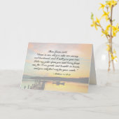 Matthew 11:28-30 Kom naar me toe iedereen die gek  Kaart (Gele Bloem)