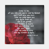 Matthew 11:28-30 magneet (Voorkant)