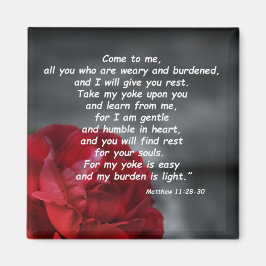 Matthew 11:28-30 magneet