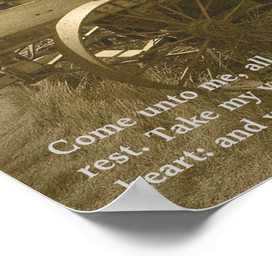 Matthew 11:28-30 poster (Hoek)