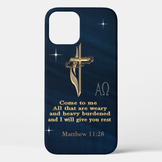 Matthew 11:28 Case-Mate iPhone case (Achterkant)