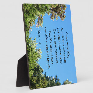 Matthew 11:28 Kom naar me toe iedereen die werkt.. Fotoplaat