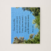 Matthew 11:28 Kom naar me toe iedereen die werkt.. Legpuzzel (Verticaal)