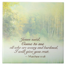 Matthew 11:28 Kom naar me toe, ik zal je rust geve