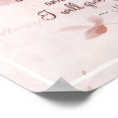 Matthew 11:28 Kom naar mij allen die Weary Floral Poster (Hoek)