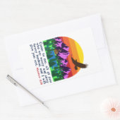 MATTHEW 11:28-KOM VOOR MIJ ALLEMAAL DIE Sticker ZI (Envelop)