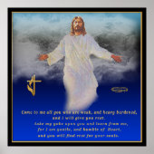 Matthew 11:28 poster (Voorkant)