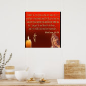 Matthew 11:28 Poster (Keuken)