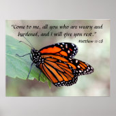 Matthew 11:28 poster (Voorkant)