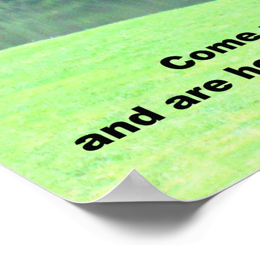 Matthew 11:28 poster (Hoek)