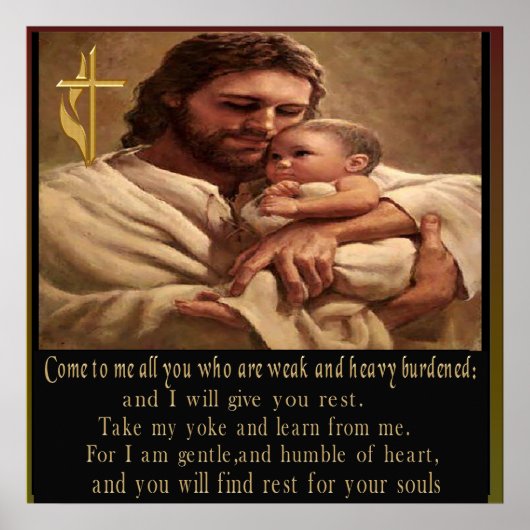 Matthew 11:28 Poster (Voorkant)