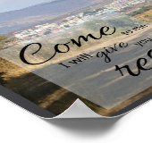 Matthew 11:28 Posterprint | Geeft u rust Poster (Hoek)