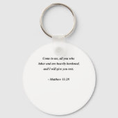 MATTHEW 11:28 SLEUTELHANGER (Voorkant)