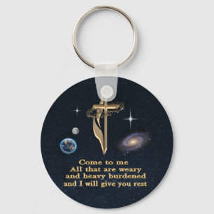 Matthew 11:28 sleutelhanger