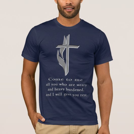 Matthew 11:28 t-shirt (Voorkant)