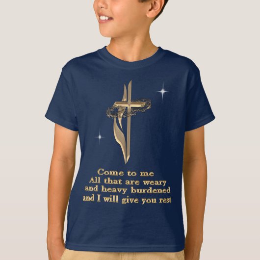 Matthew 11:28 t-shirt (Voorkant)