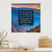 Matthew 11:29 poster (Keuken)