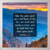Matthew 11:29 poster (Voorkant)