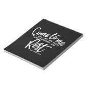 Matthew 11 Bijbelverse Notitieblok (Linkerzijde)