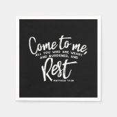 Matthew 11 Bijbelverse Servet (Voorkant)