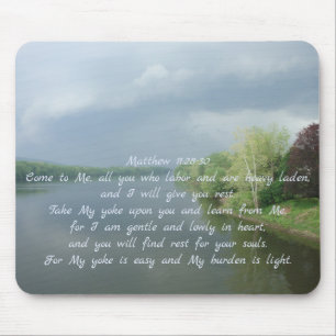 Matthew 11 troebel muispad muismat