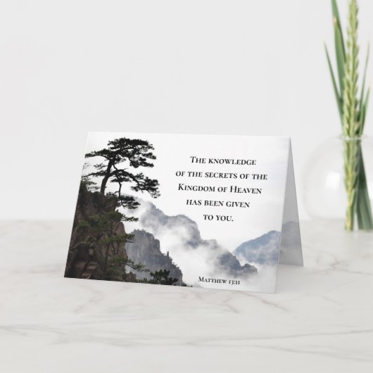 Matthew 13:11 Geheimen van het koninkrijk der Hemd Kaart (Voorkant)