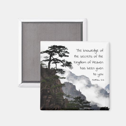 Matthew 13:11 Geheimen van het koninkrijk der Hemd Magneet (Voorkant / Achterkant)