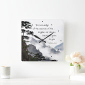 Matthew 13:11 Geheimen van het koninkrijk der Hemd Vierkante Klok (Huis)