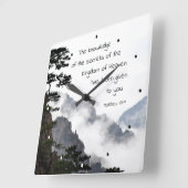 Matthew 13:11 Geheimen van het koninkrijk der Hemd Vierkante Klok (Hoek)