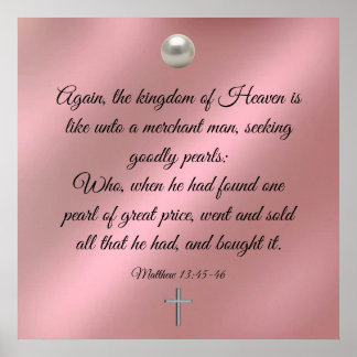 Matthew 13:45-46 poster