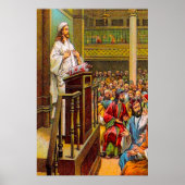 Matthew 13:53-58 Jezus onderwijst in de Synagogue Poster (Voorkant)
