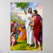 Matthew 14:13-21 Jesus voedt 5000 Mannen Poster (Voorkant)