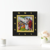 Matthew 14:13-21.Jesus voedt 5000 Mannen Vierkante Klok (Huis)