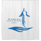 Matthew 14:27 Jezus loopt op water Douchegordijn (Voorkant)