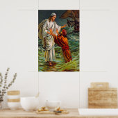 Matthew 14:28-33 Heer, Red me Poster (Keuken)