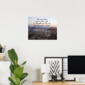 Matthew 16:18 Je bent Peter, en op deze rots Poster (Thuiskantoor)