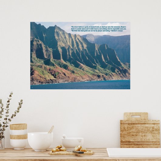 Matthew 17:20,21 poster (Keuken)