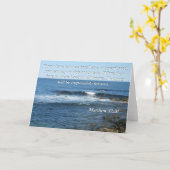 Matthew 17:20 Bijbel quote card Kaart (Gele Bloem)