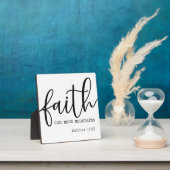 Matthew 17:20 Faith Bible Verse Farmhouse Sign Fotoplaat (Insitu)