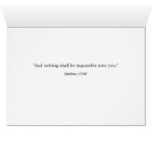 Matthew 17:20 Niets is onmogelijke blauwe bergen (Binenzijde Horizontaal (Onderkant))