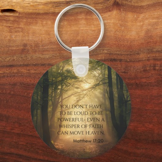 Matthew 17:20 sleutelhanger (Achterkant)