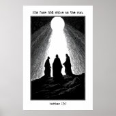 Matthew 17 2 Transfiguration Art Print His Face (Voorkant)