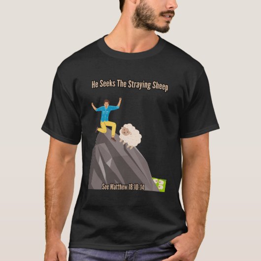 Matthew 1812 Staying Sheep Lost Seep T-shirt (Voorkant)
