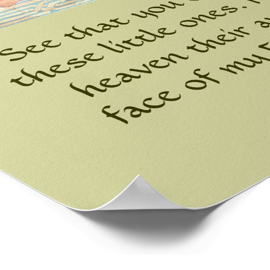 Matthew 18:10 poster (Hoek)