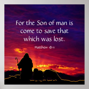 Matthew 18:11 poster