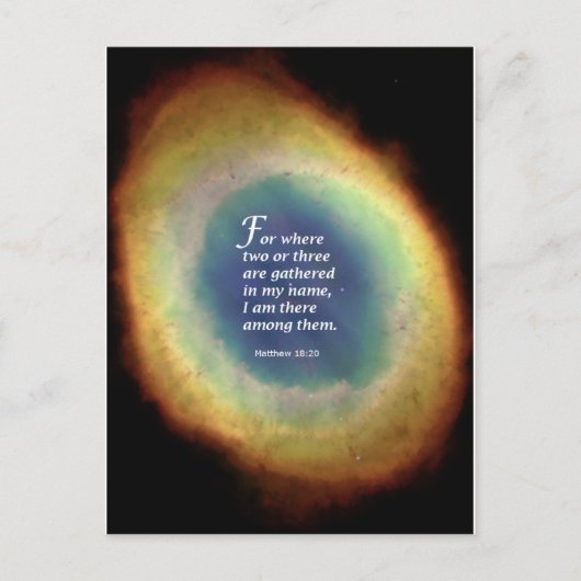 Matthew 18:20 briefkaart (Voorkant)