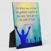 Matthew 18:20 fotoplaat (Zijkant)